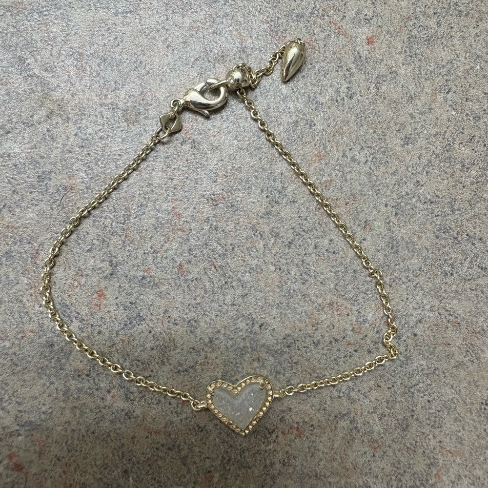 Kendra Scott Gold Heart Bracelet